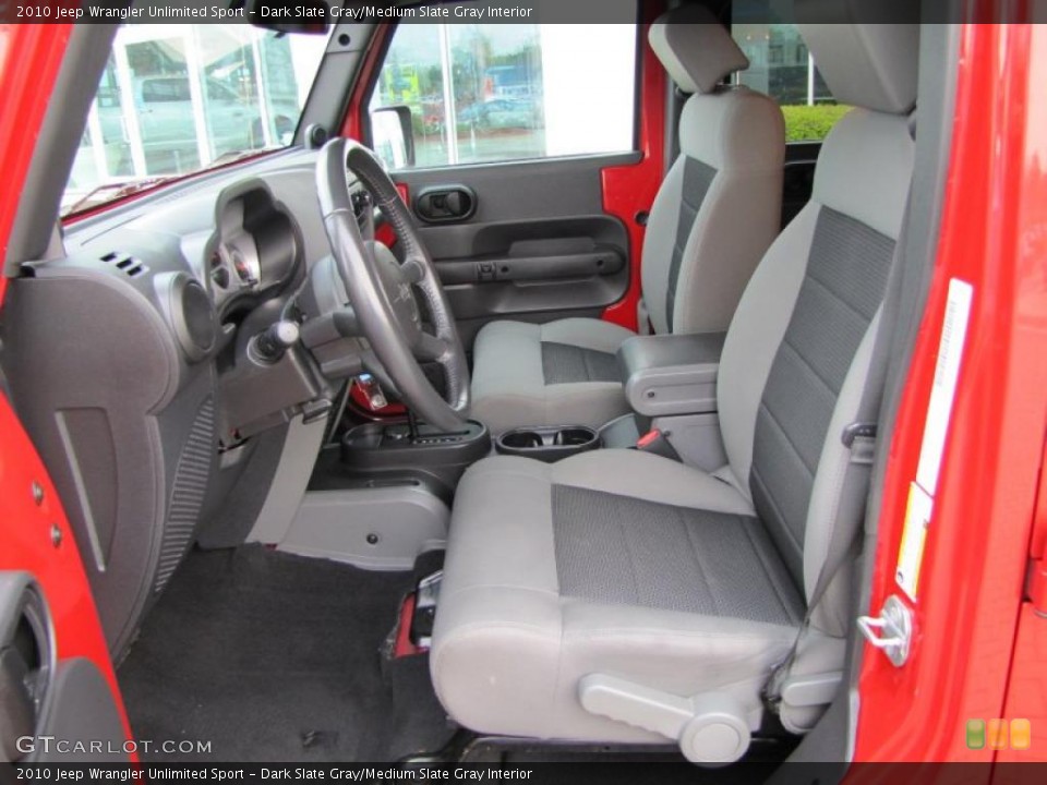 Dark Slate Gray/Medium Slate Gray Interior Photo for the 2010 Jeep Wrangler Unlimited Sport #47842391
