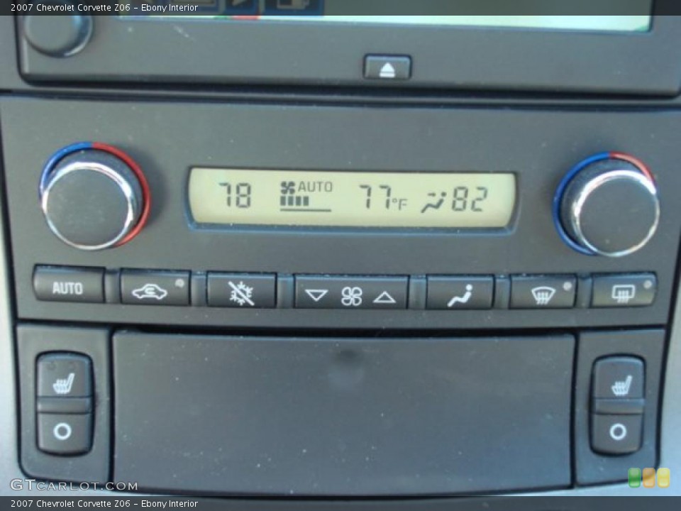 Ebony Interior Controls for the 2007 Chevrolet Corvette Z06 #47842787