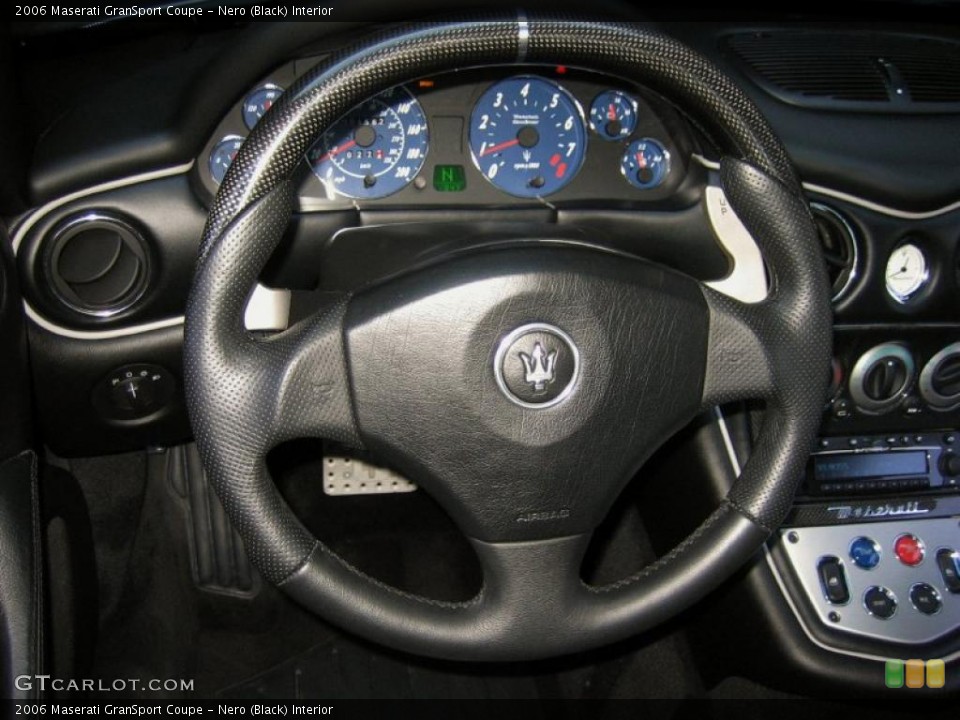 Nero (Black) Interior Steering Wheel for the 2006 Maserati GranSport Coupe #47843039