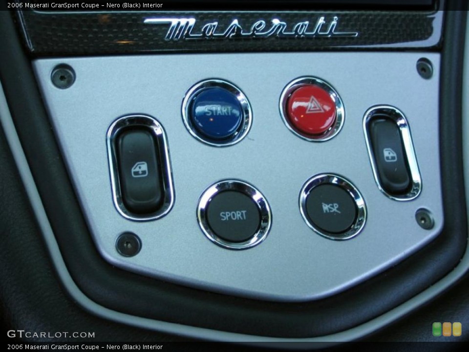 Nero (Black) Interior Controls for the 2006 Maserati GranSport Coupe #47843156