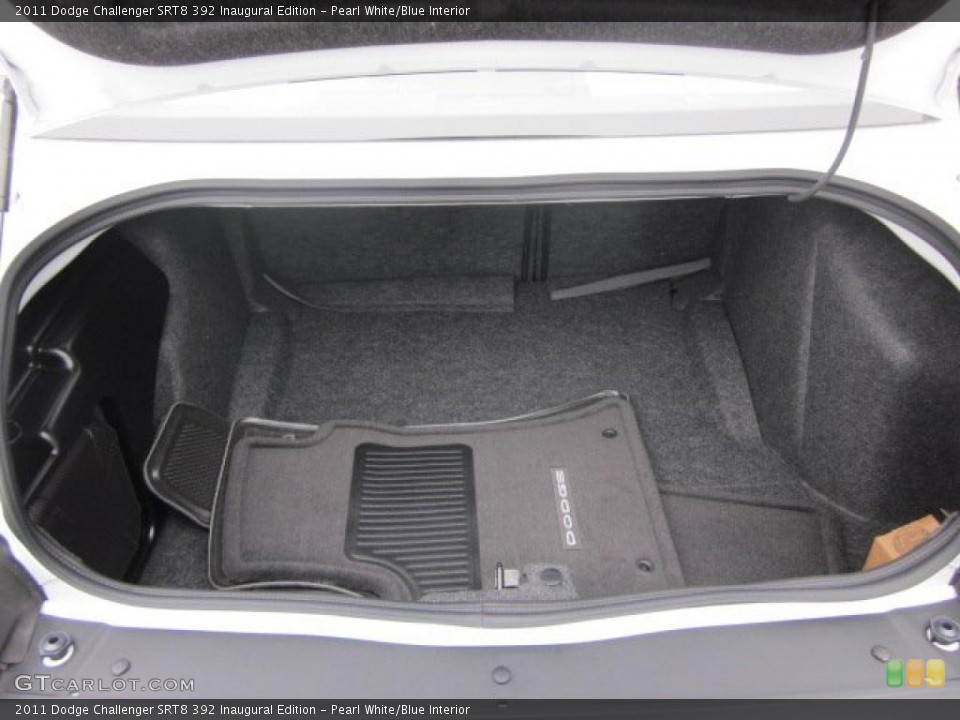 Pearl White/Blue Interior Trunk for the 2011 Dodge Challenger SRT8 392 Inaugural Edition #47844032