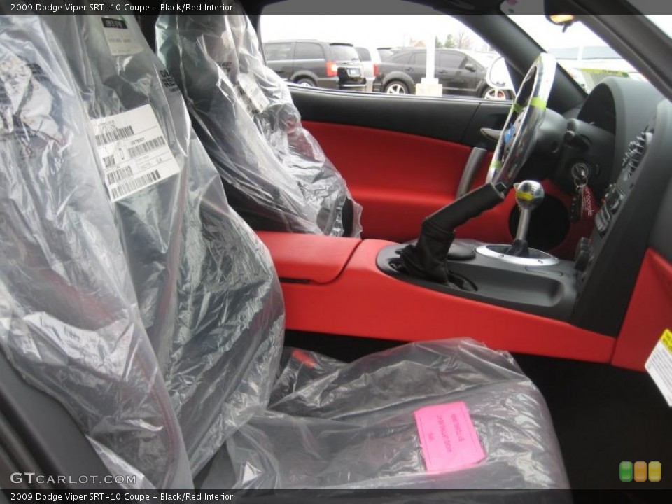 Black/Red 2009 Dodge Viper Interiors