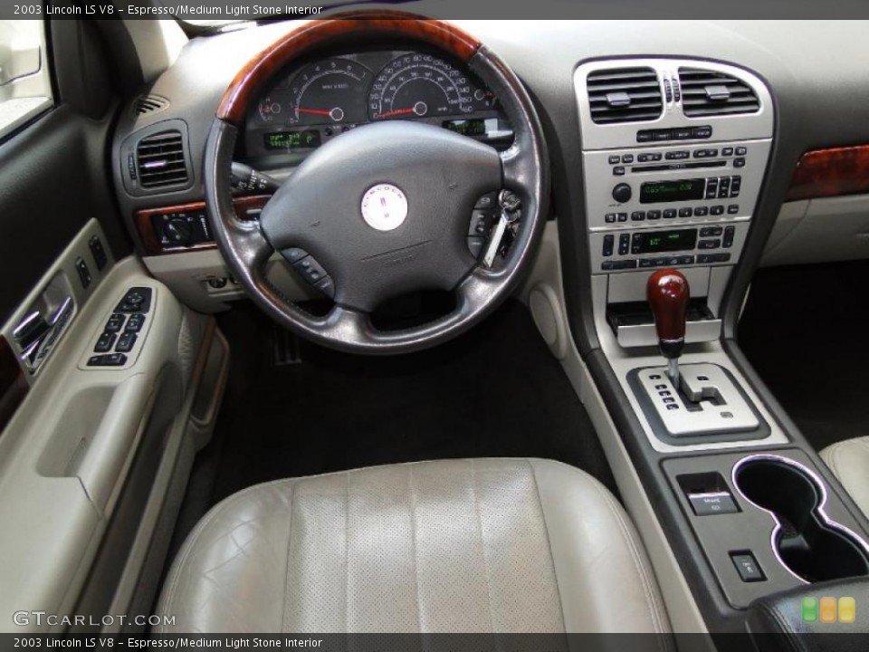 Espresso/Medium Light Stone Interior Dashboard for the 2003 Lincoln LS V8 #47849234