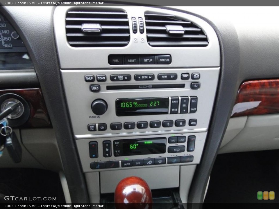 Espresso/Medium Light Stone Interior Controls for the 2003 Lincoln LS V8 #47849246