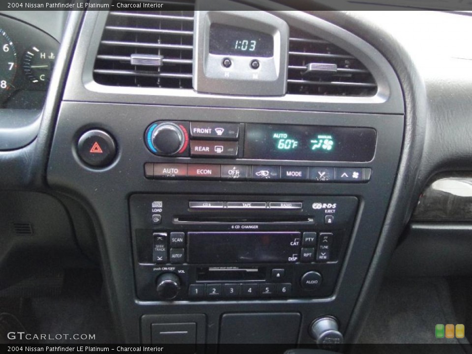 Charcoal Interior Controls for the 2004 Nissan Pathfinder LE Platinum #47849867