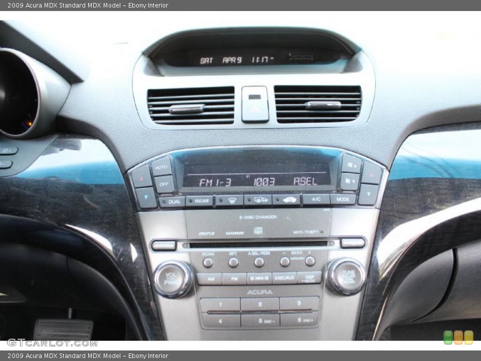 Ebony Interior Controls for the 2009 Acura MDX  #47850557