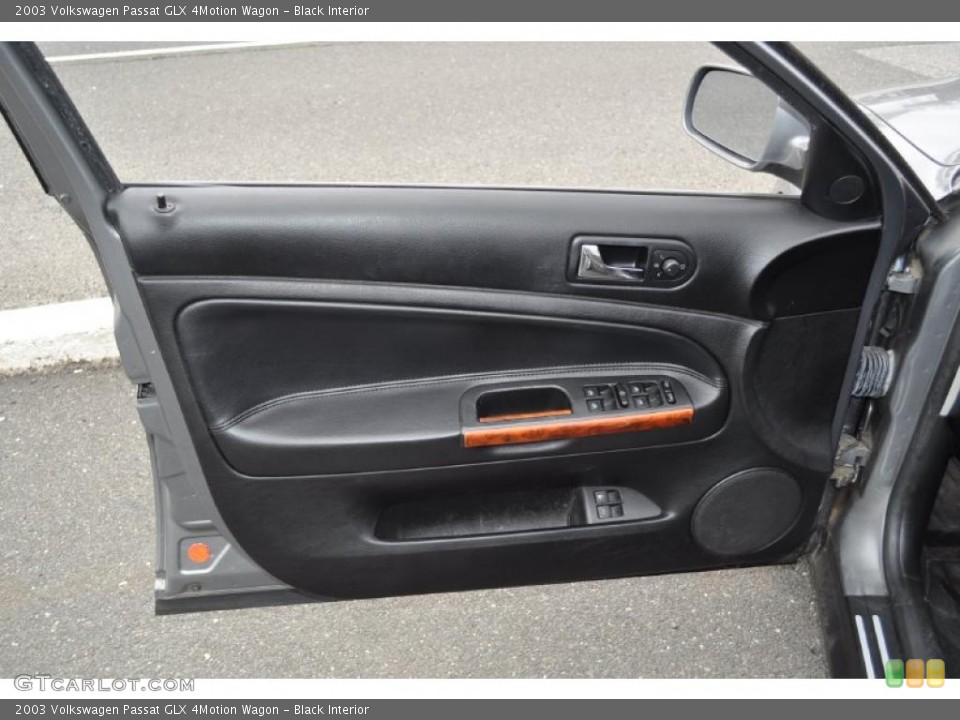 Black Interior Door Panel for the 2003 Volkswagen Passat GLX 4Motion Wagon #47850563
