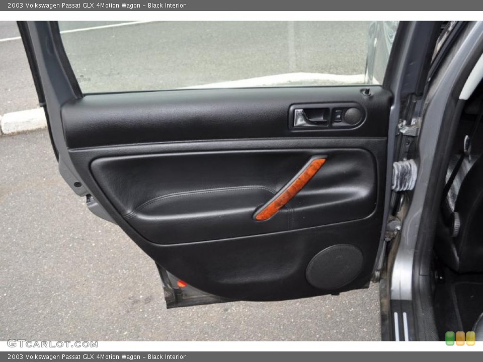 Black Interior Door Panel for the 2003 Volkswagen Passat GLX 4Motion Wagon #47850656