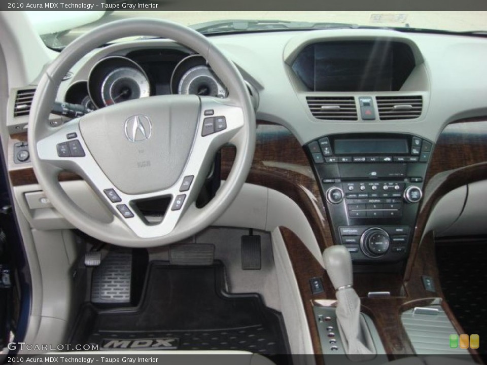 Taupe Gray Interior Dashboard for the 2010 Acura MDX Technology #47852150