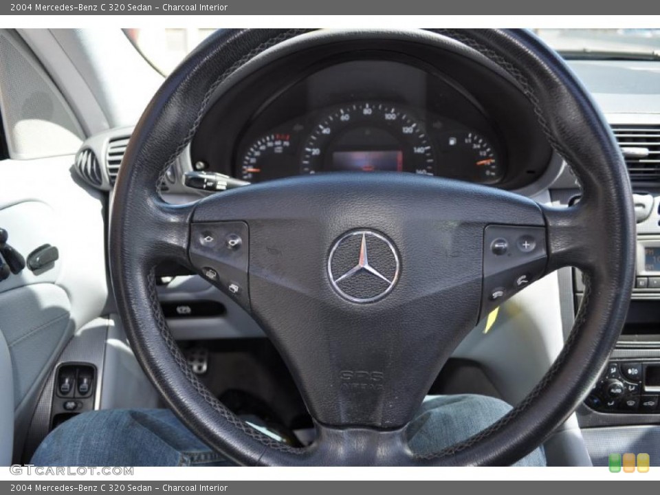 Charcoal Interior Steering Wheel for the 2004 Mercedes-Benz C 320 Sedan #47852321