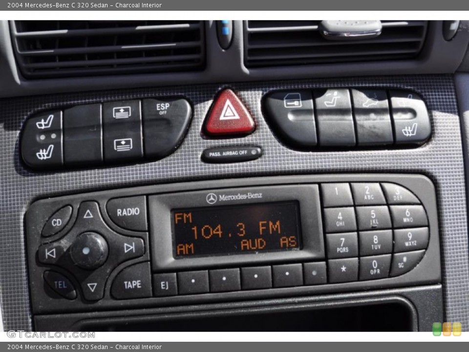 Charcoal Interior Controls for the 2004 Mercedes-Benz C 320 Sedan #47852351