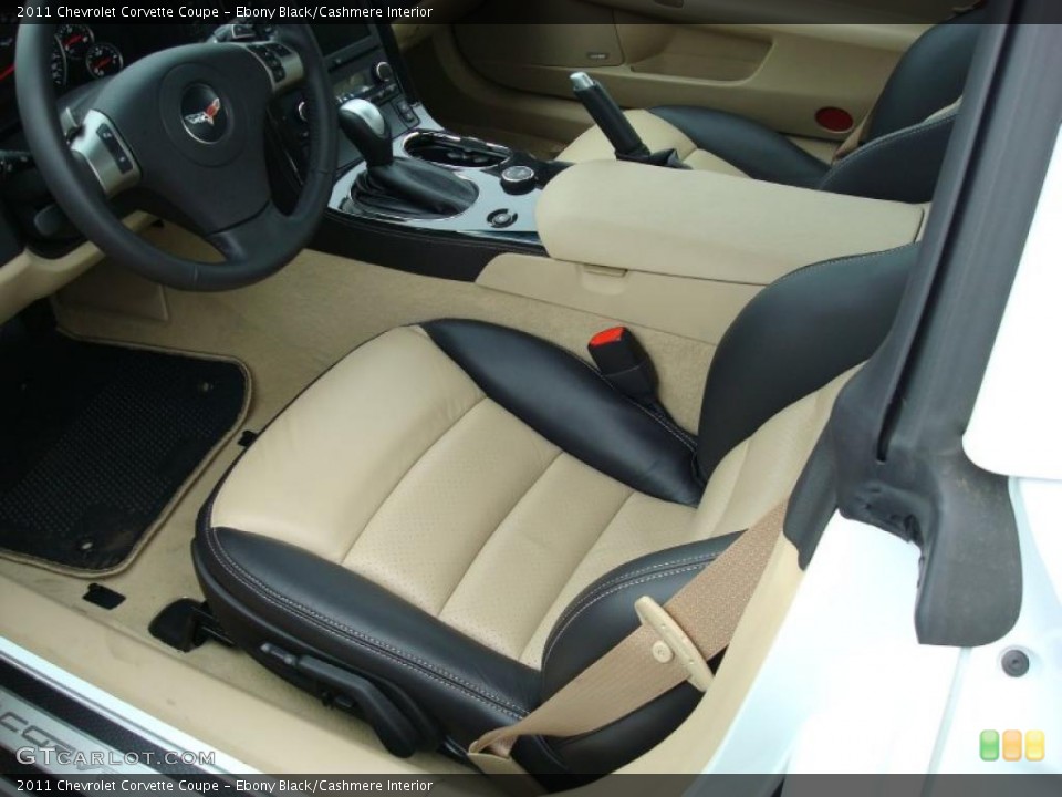 Ebony Black/Cashmere Interior Photo for the 2011 Chevrolet Corvette Coupe #47852456