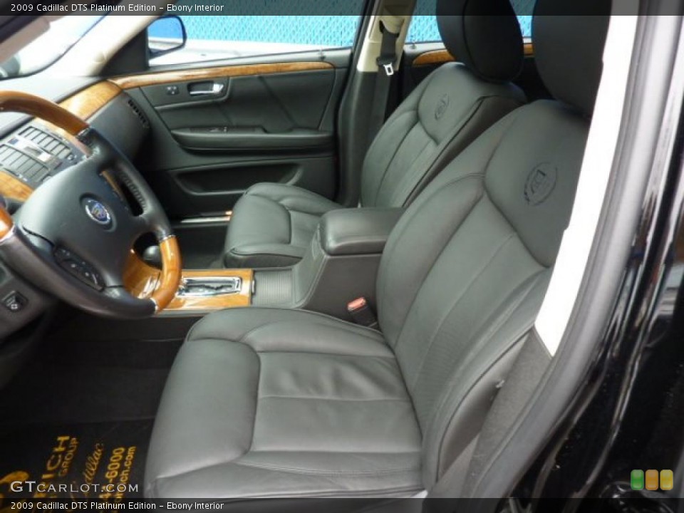 Ebony Interior Photo for the 2009 Cadillac DTS Platinum Edition #47854343