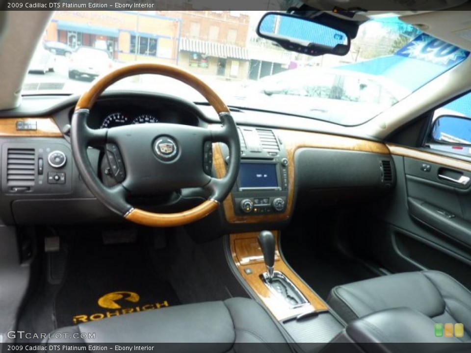 Ebony Interior Dashboard for the 2009 Cadillac DTS Platinum Edition #47854361