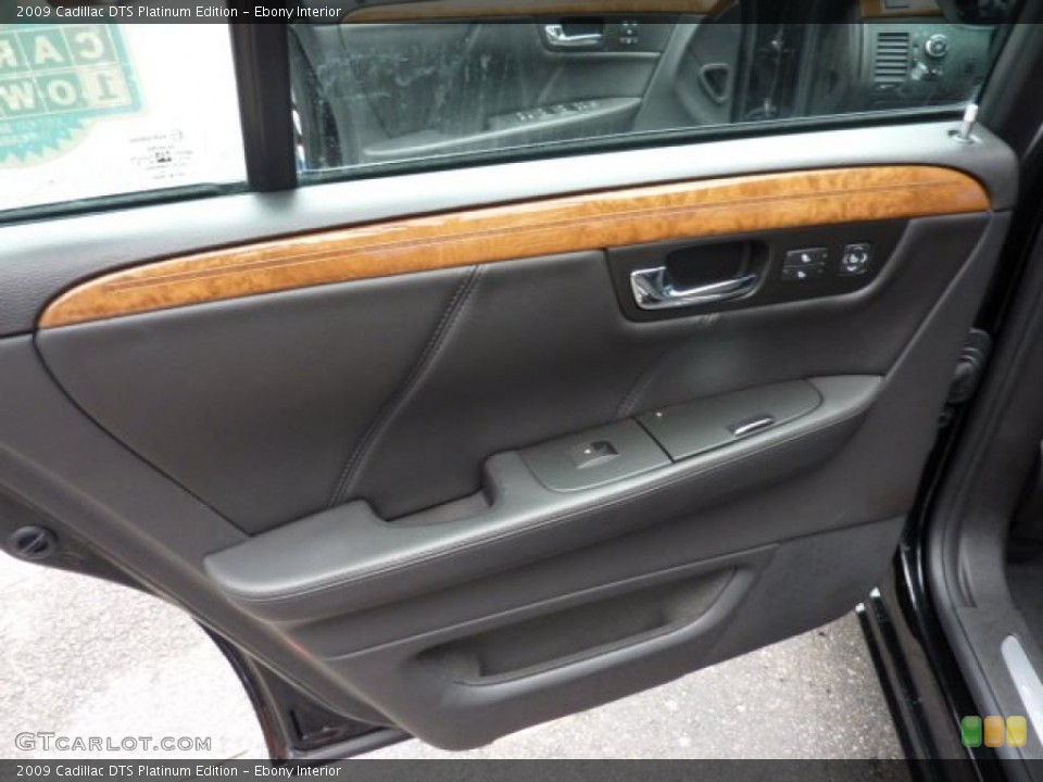 Ebony Interior Door Panel for the 2009 Cadillac DTS Platinum Edition #47854367