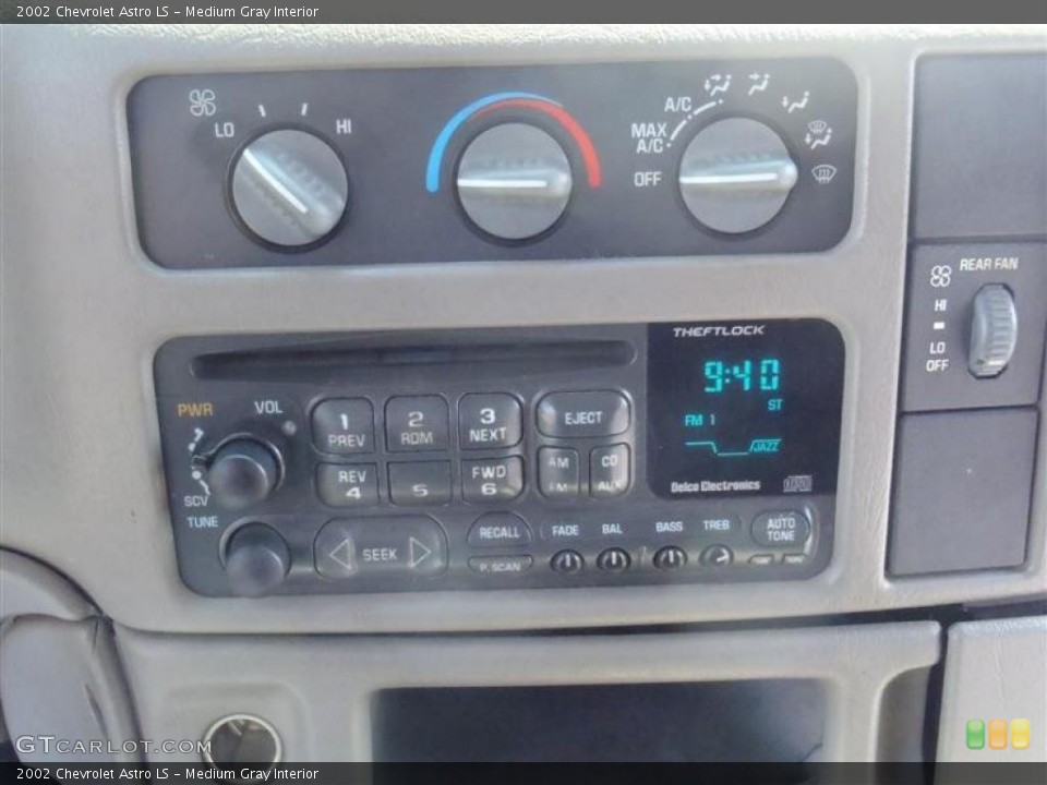 Medium Gray Interior Controls for the 2002 Chevrolet Astro LS #47855747