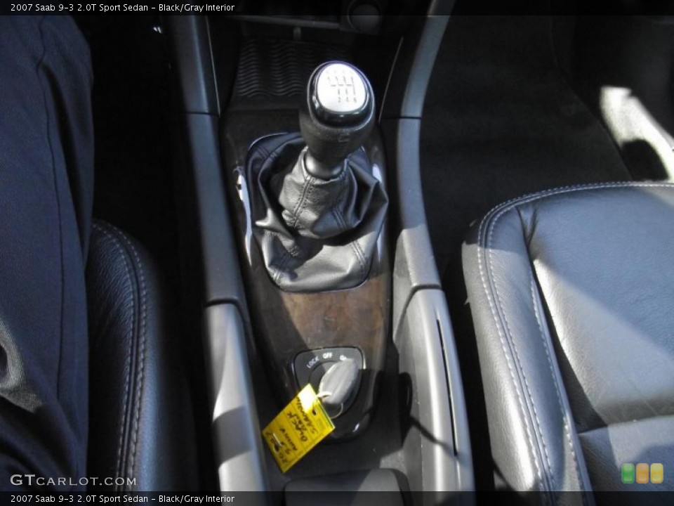 Black/Gray Interior Transmission for the 2007 Saab 9-3 2.0T Sport Sedan #47857562