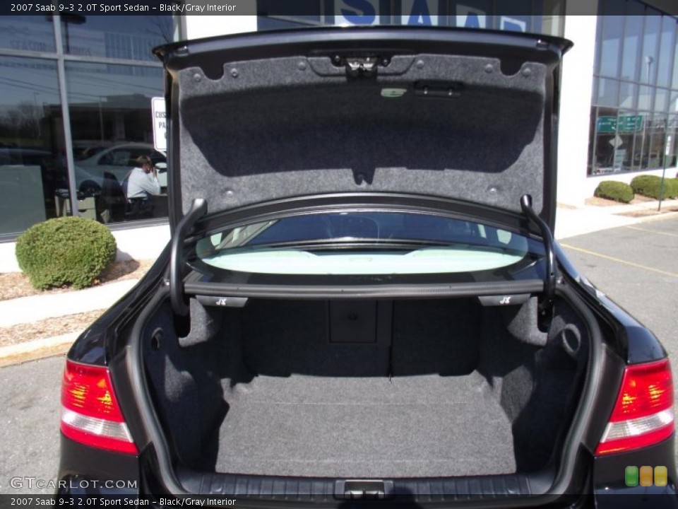 Black/Gray Interior Trunk for the 2007 Saab 9-3 2.0T Sport Sedan #47857604