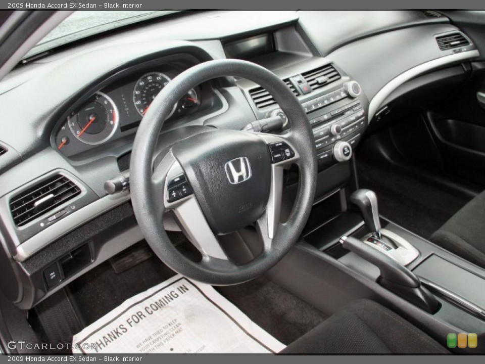 Black Interior Prime Interior for the 2009 Honda Accord EX Sedan #47858935