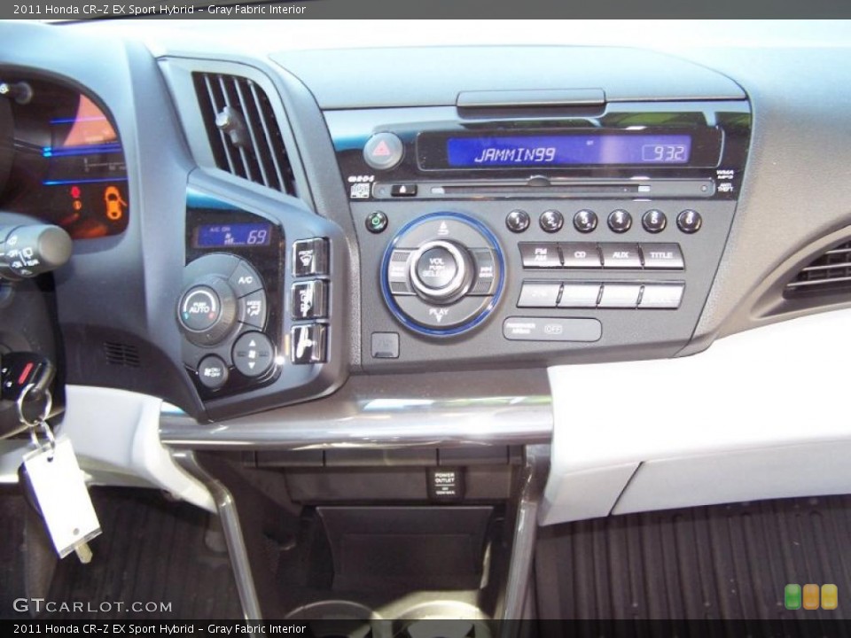 Gray Fabric Interior Controls for the 2011 Honda CR-Z EX Sport Hybrid #47859616