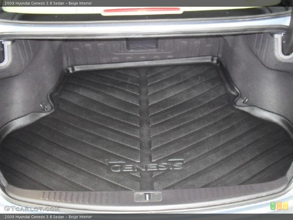 Beige Interior Trunk for the 2009 Hyundai Genesis 3.8 Sedan #47859907