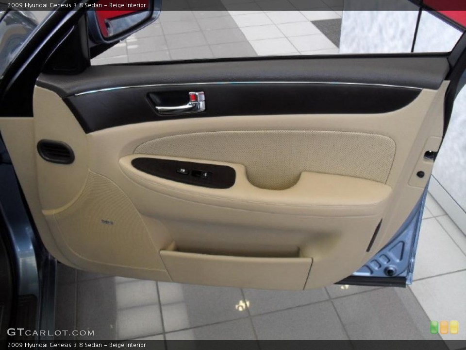 Beige Interior Door Panel for the 2009 Hyundai Genesis 3.8 Sedan #47859934