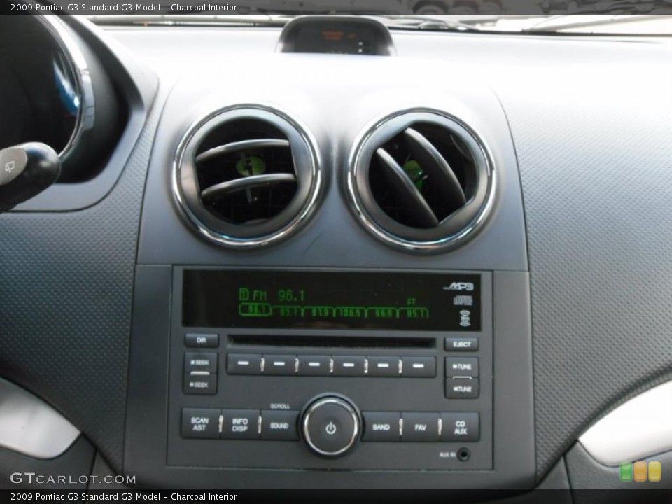 Charcoal Interior Controls for the 2009 Pontiac G3  #47864113
