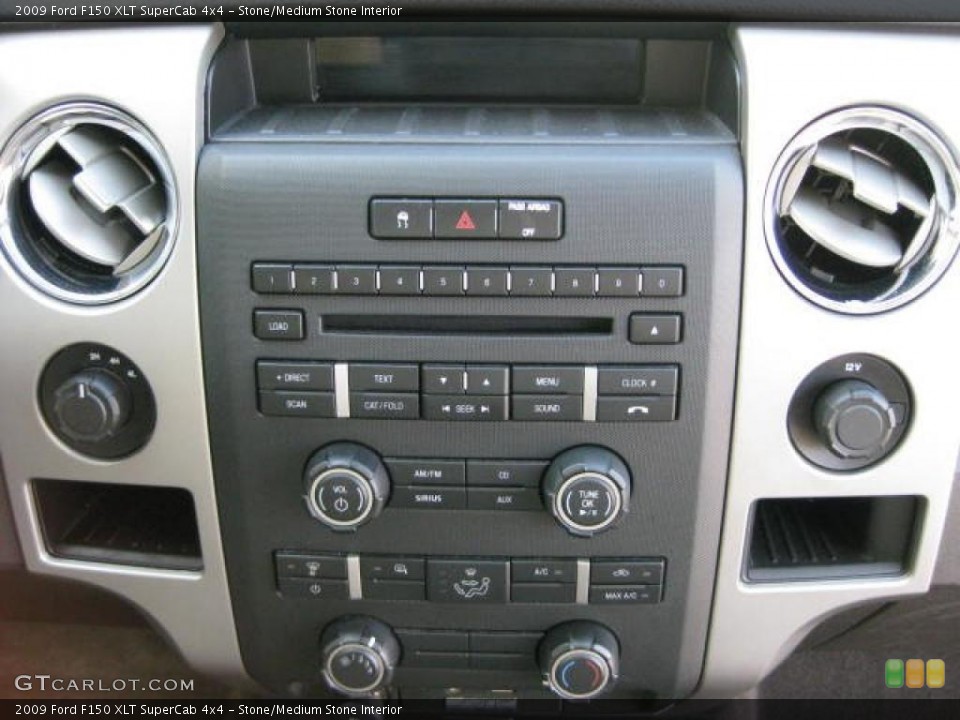 Stone/Medium Stone Interior Controls for the 2009 Ford F150 XLT SuperCab 4x4 #47865412