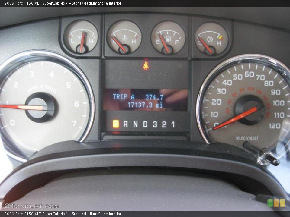Stone/Medium Stone Interior Gauges for the 2009 Ford F150 XLT SuperCab 4x4 #47865454