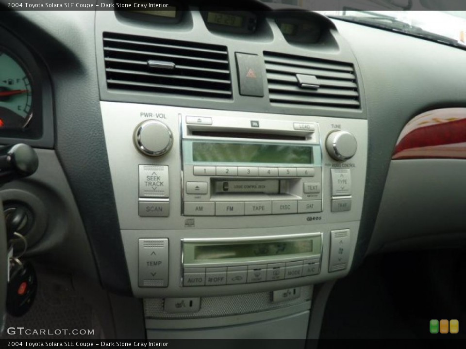 Dark Stone Gray Interior Controls for the 2004 Toyota Solara SLE Coupe #47868206