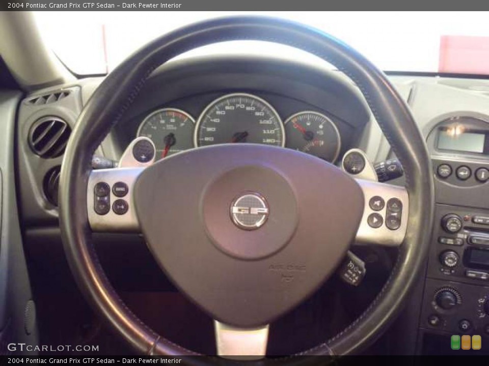 Dark Pewter Interior Steering Wheel for the 2004 Pontiac Grand Prix GTP Sedan #47869769