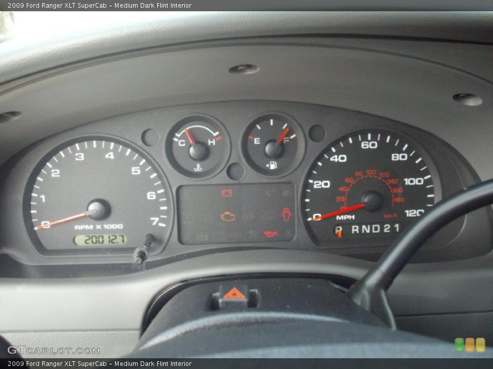 Medium Dark Flint Interior Gauges for the 2009 Ford Ranger XLT SuperCab #47871506