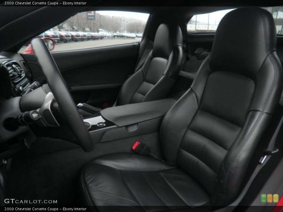 Ebony Interior Photo for the 2009 Chevrolet Corvette Coupe #47874791