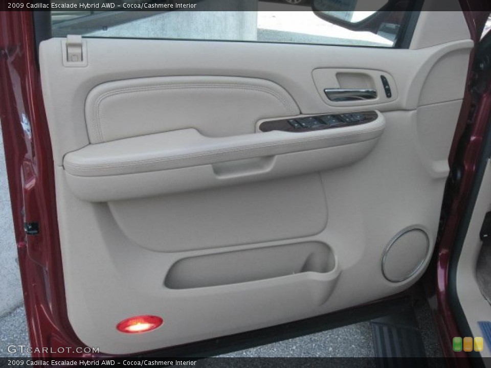 Cocoa/Cashmere Interior Door Panel for the 2009 Cadillac Escalade Hybrid AWD #47876048