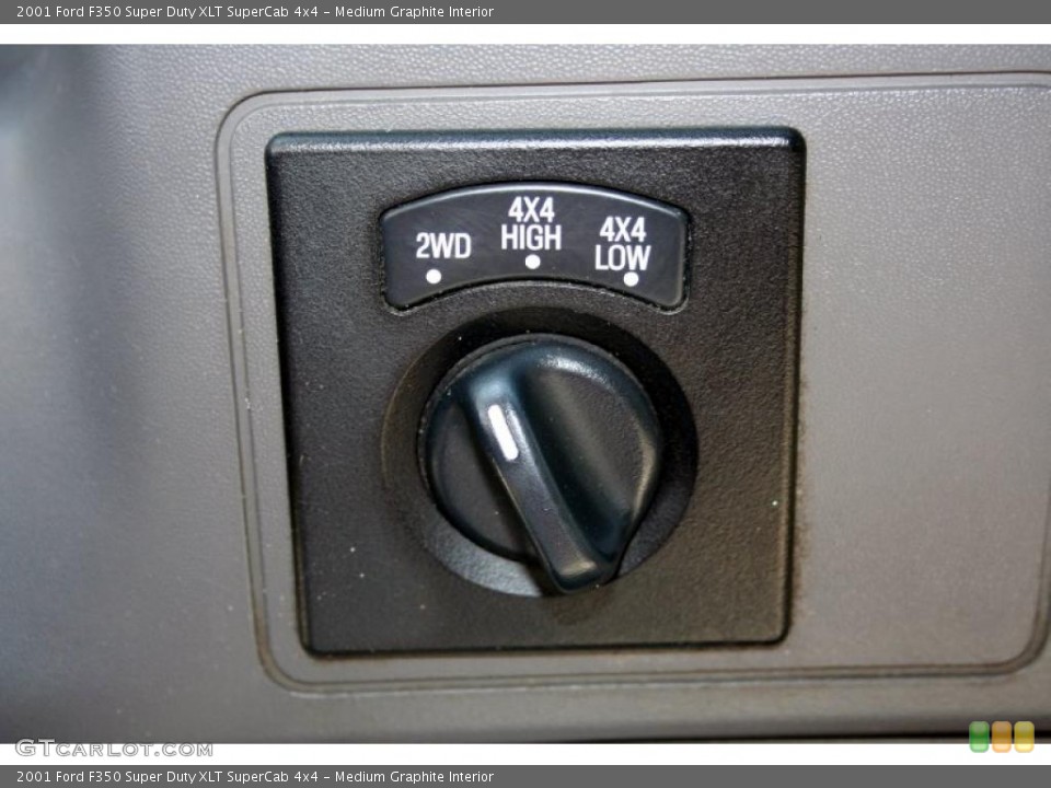 Medium Graphite Interior Controls for the 2001 Ford F350 Super Duty XLT SuperCab 4x4 #47876066