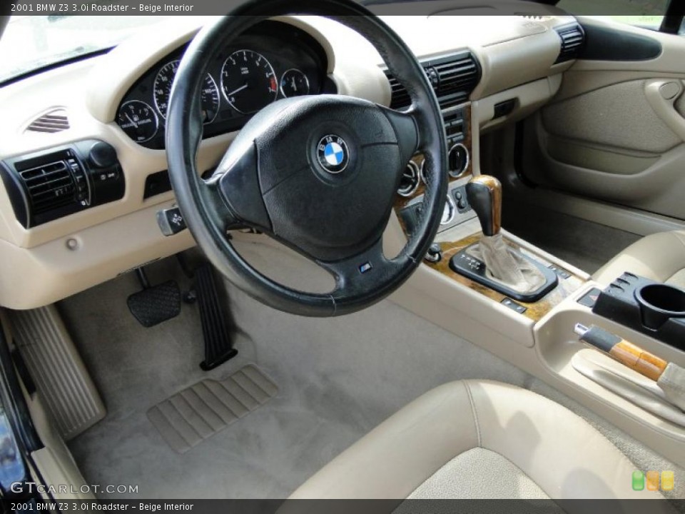 Beige Interior Photo for the 2001 BMW Z3 3.0i Roadster #47876549