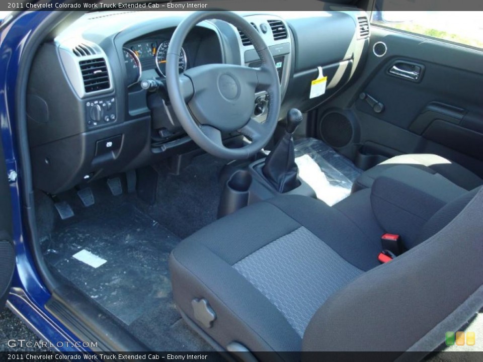 Ebony Interior Prime Interior for the 2011 Chevrolet Colorado Work Truck Extended Cab #47877101
