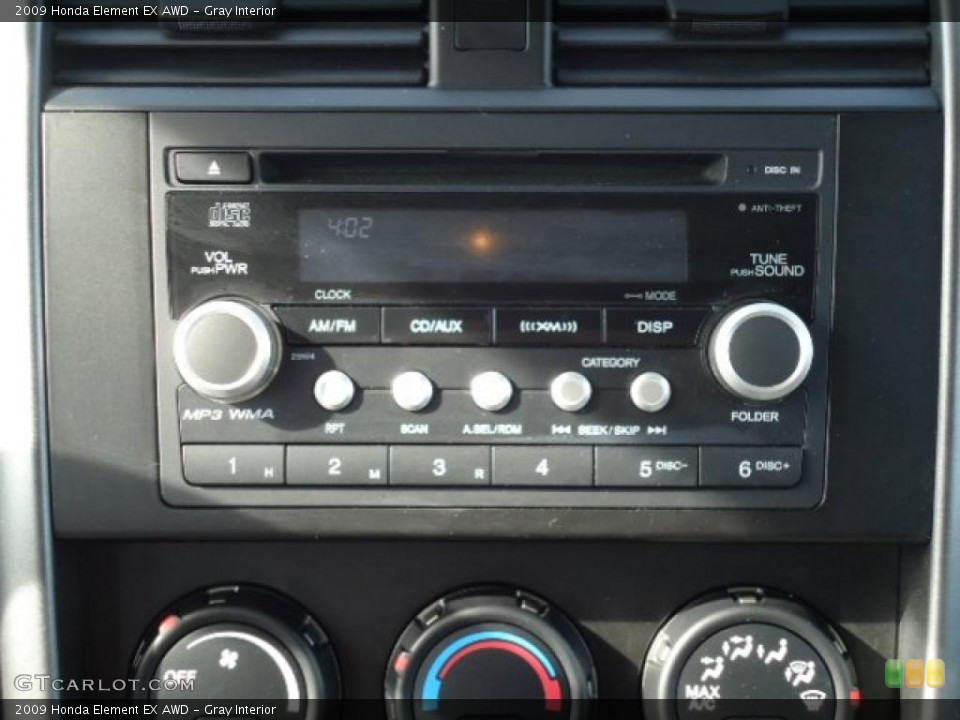 Gray Interior Controls for the 2009 Honda Element EX AWD #47878520