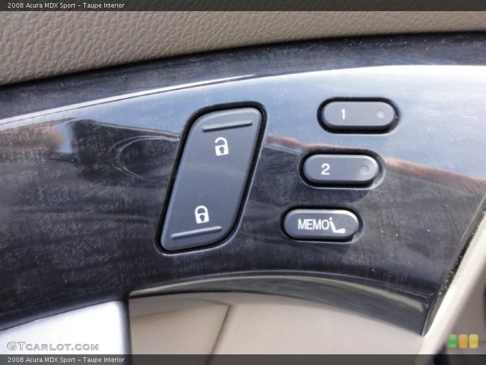 Taupe Interior Controls for the 2008 Acura MDX Sport #47879225