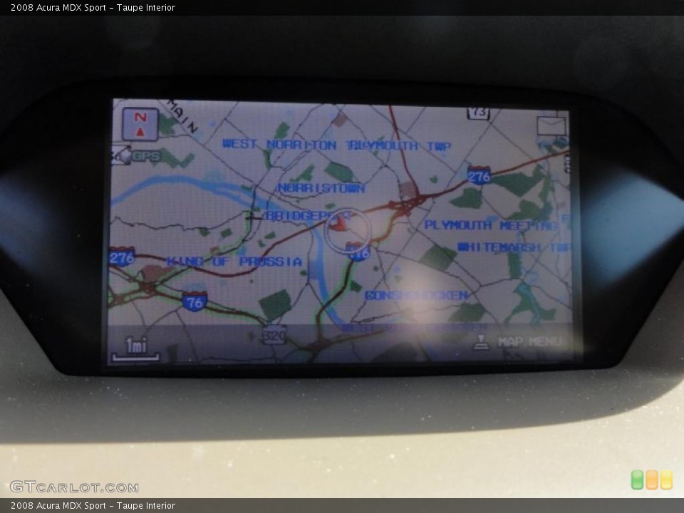 Taupe Interior Navigation for the 2008 Acura MDX Sport #47879666