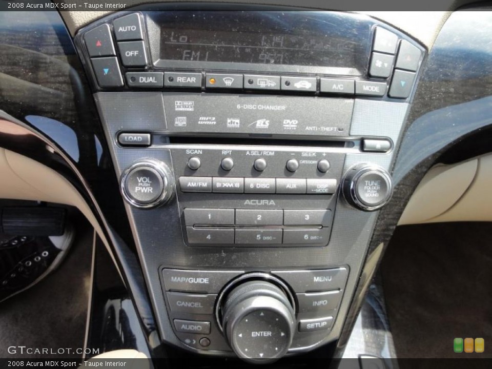 Taupe Interior Controls for the 2008 Acura MDX Sport #47879681