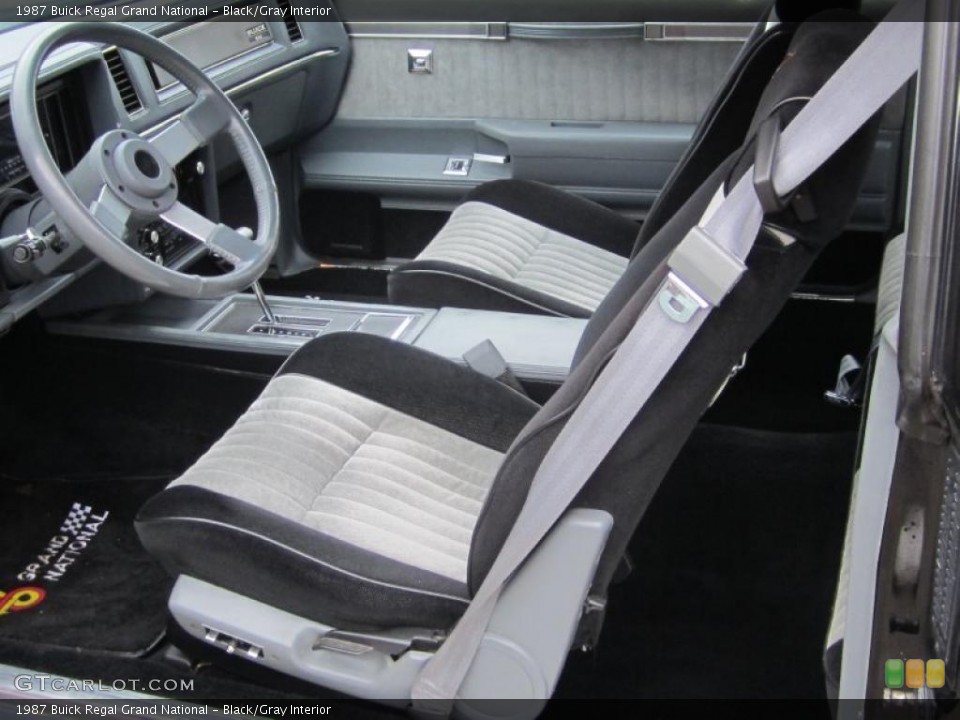 Black/Gray Interior Photo for the 1987 Buick Regal Grand National #47879963