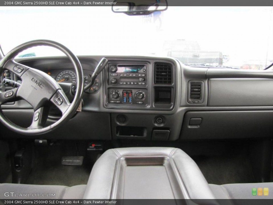 Dark Pewter Interior Dashboard for the 2004 GMC Sierra 2500HD SLE Crew Cab 4x4 #47881211