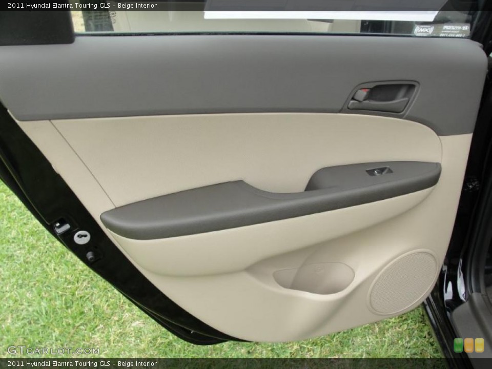 Beige Interior Door Panel for the 2011 Hyundai Elantra Touring GLS #47881472