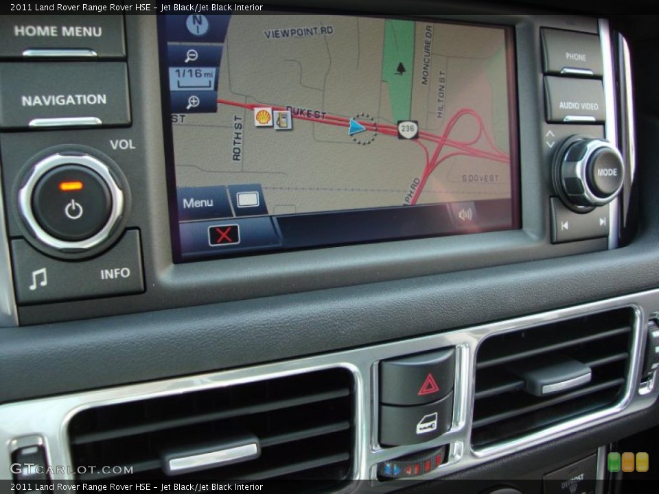 Jet Black/Jet Black Interior Navigation for the 2011 Land Rover Range Rover HSE #47886233