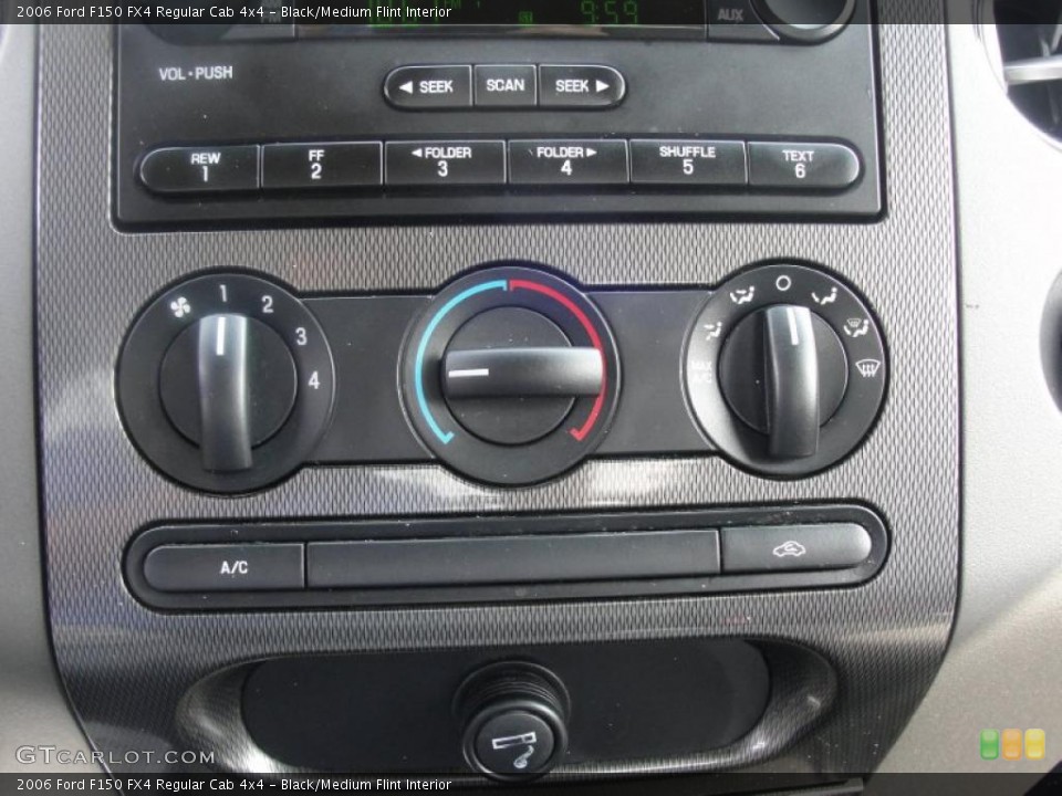 Black/Medium Flint Interior Controls for the 2006 Ford F150 FX4 Regular Cab 4x4 #47887001