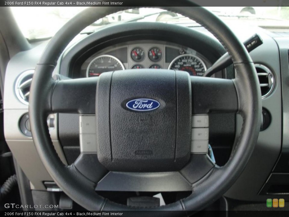 Black/Medium Flint Interior Steering Wheel for the 2006 Ford F150 FX4 Regular Cab 4x4 #47887025