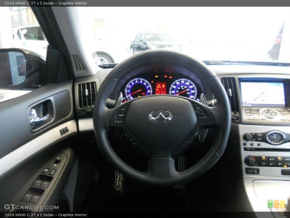 Graphite Interior Controls for the 2009 Infiniti G 37 x S Sedan #47893736