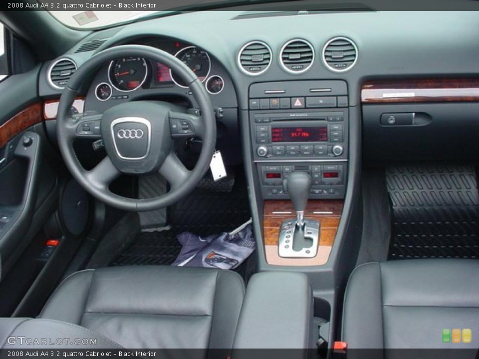 Black Interior Dashboard for the 2008 Audi A4 3.2 quattro Cabriolet #47894699