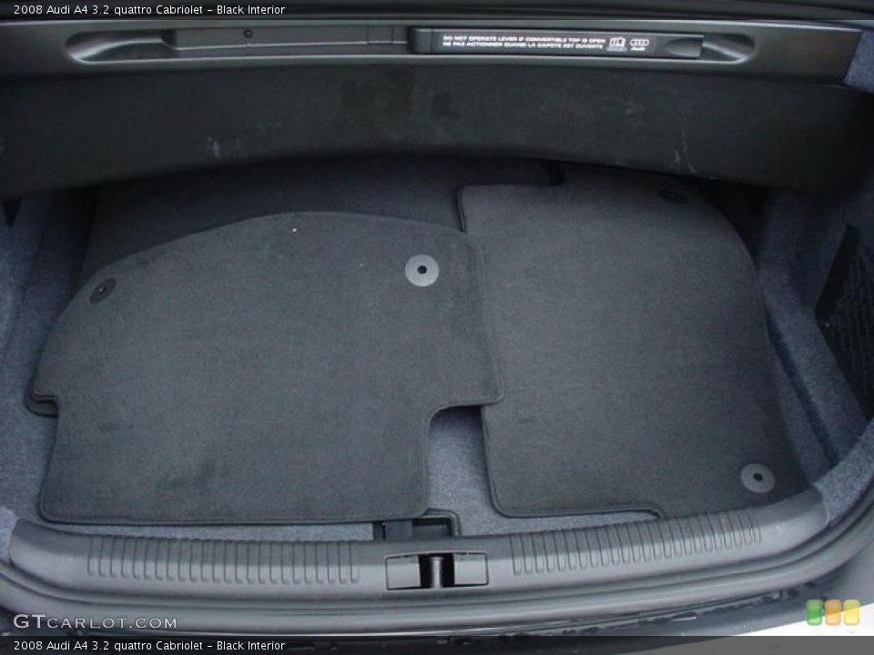 Black Interior Trunk for the 2008 Audi A4 3.2 quattro Cabriolet #47894714